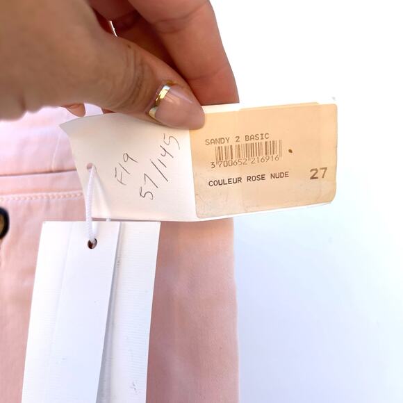New Anthropologie Reiko Sandy 2 Basic Chino Pants Nude Rose 27 Pink - Picture 5 of 12